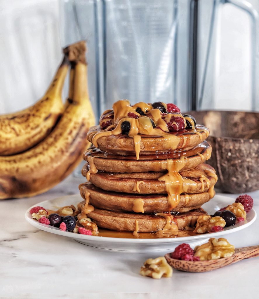 banana blender pancakes